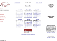 Administration - Kalender